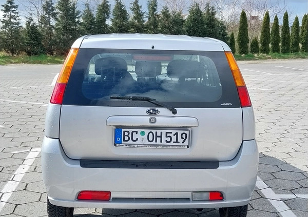 Subaru Justy cena 14400 przebieg: 154000, rok produkcji 2004 z Opalenica małe 352